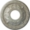 Ekena Millwork Leaf Ceiling Medallion (Fits Canopies up to 4 3/4"), 11 3/8"OD x 3 5/8"ID x 1 1/8"P, Flash Gold CM11LFFLS - alternate 1